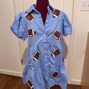 Peach Love California Light Blue Dress